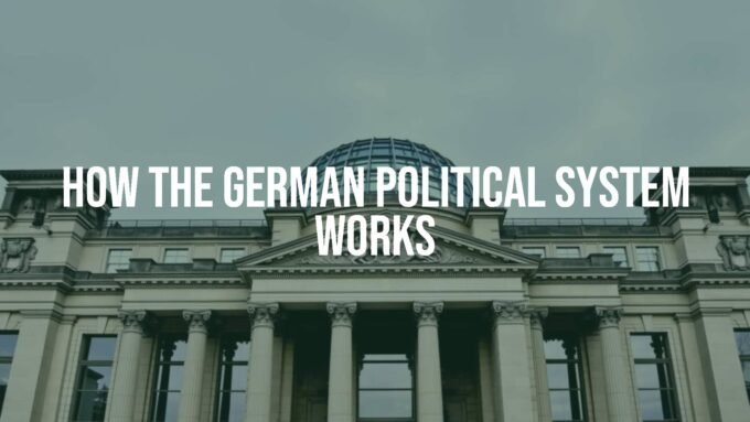 German parliament building (Reichstag), modern architecture with glass dome, symbolic of democracy, federal system, political stability, realistic and professional style.