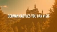 Majestic German castle on a hill, fairytale style, surrounded by lush forest, sunny day, realistic.