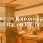 German bank interior, modern and traditional, friendly banker assisting a diverse group of customers, warm lighting, realistic.