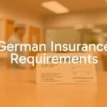 A German health insurance card on a desk with a blurred background of a hospital or clinic, professional and clean, realistic style.