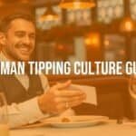 A happy waiter receiving a tip in a German restaurant, warm lighting, realistic.